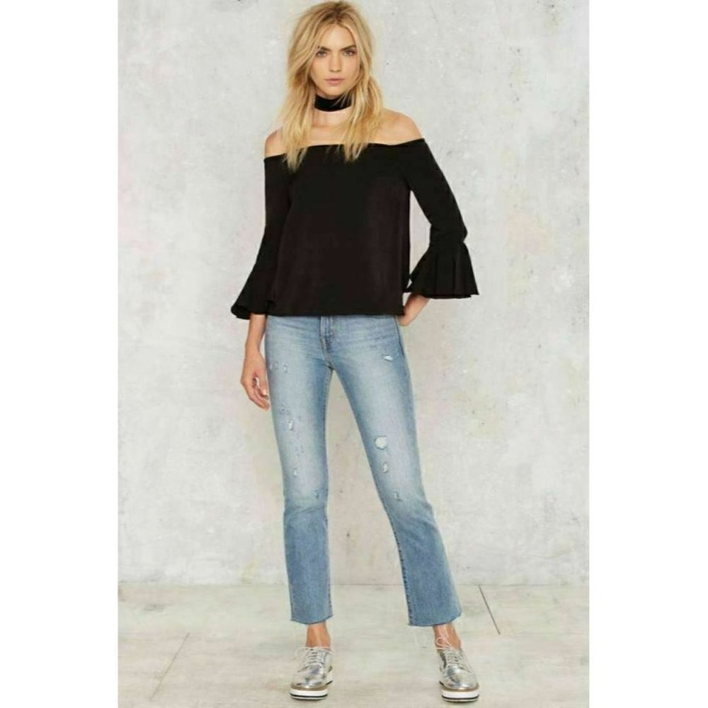 English Factory Take It Off-the-Shoulder Top S - Picture 3 of 4